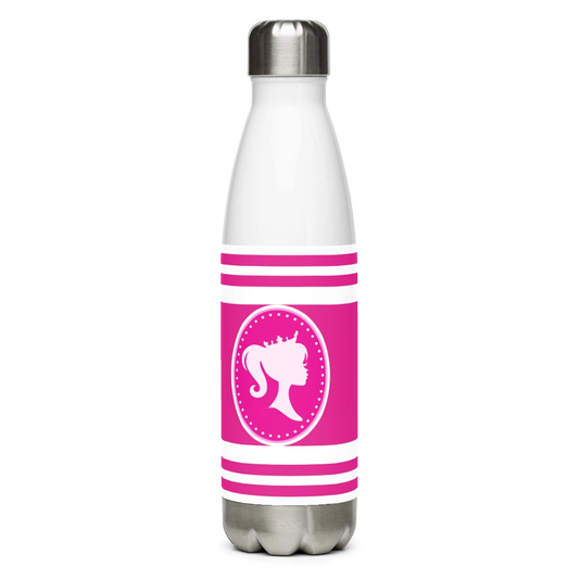 Pink Princess Stainless Steel Water Bottle