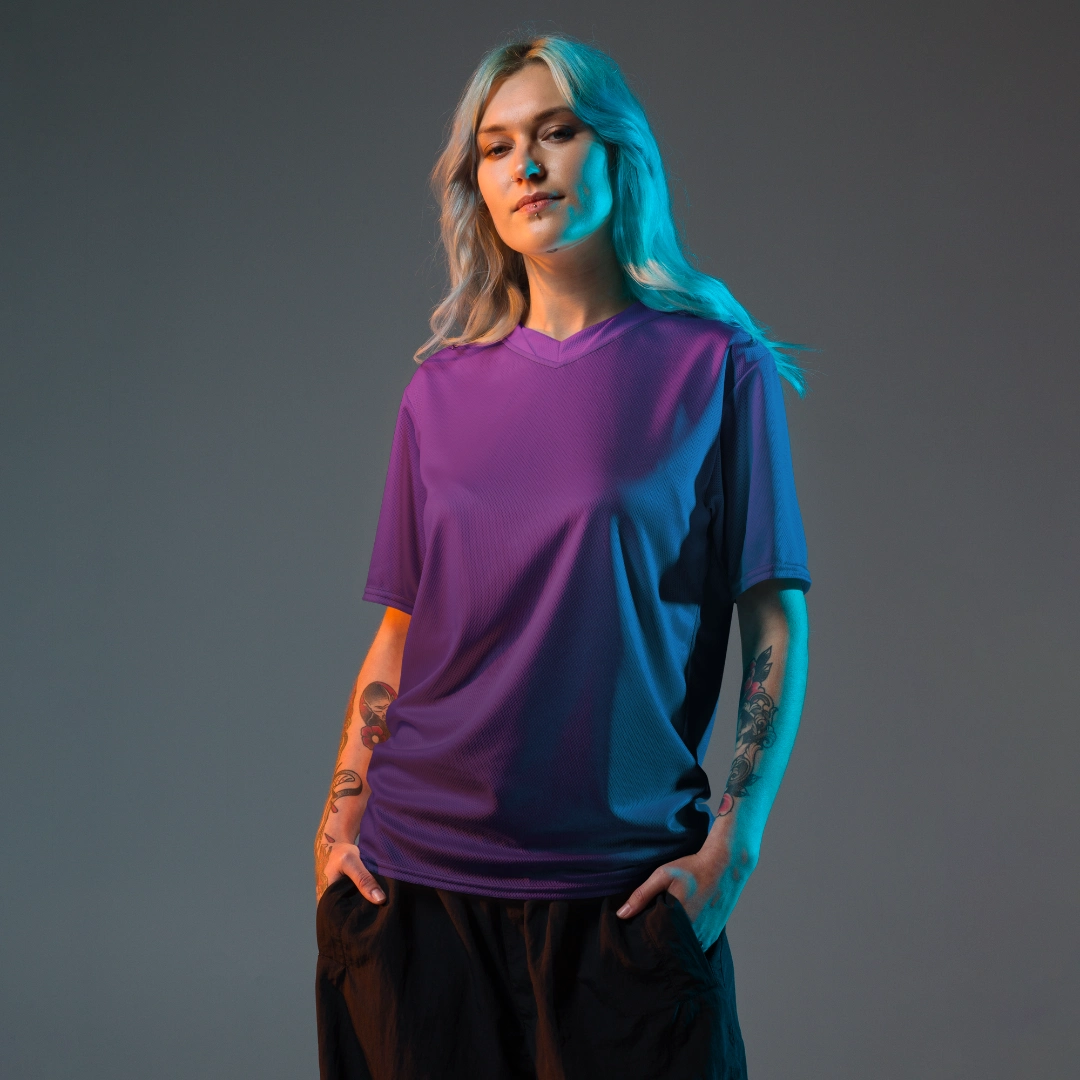 Purple Gradient Recycled Unisex Jersey
