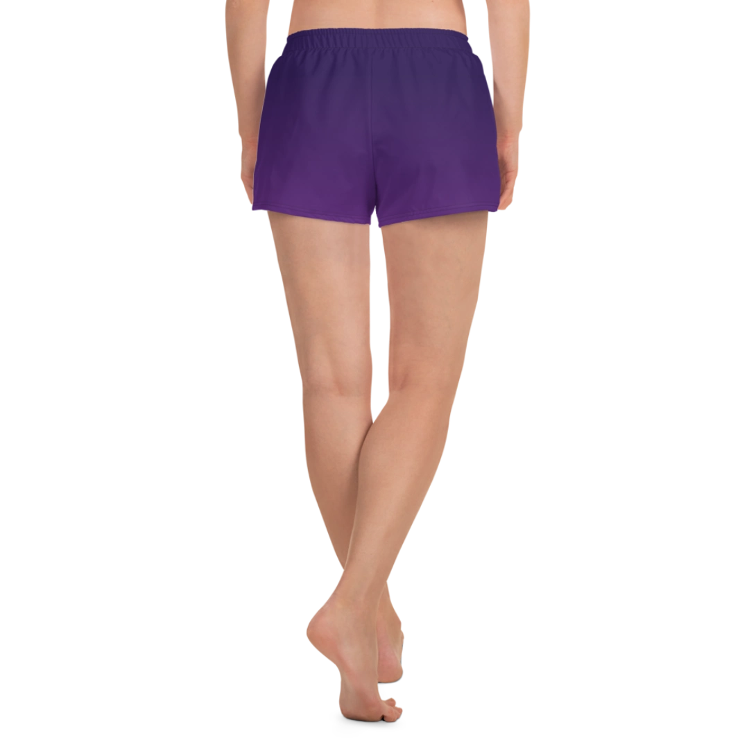 Purple Gradient Recycled Athletic Shorts