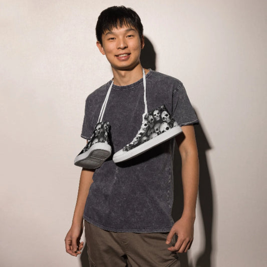 Doom Fest Men’s High Top Canvas Shoes