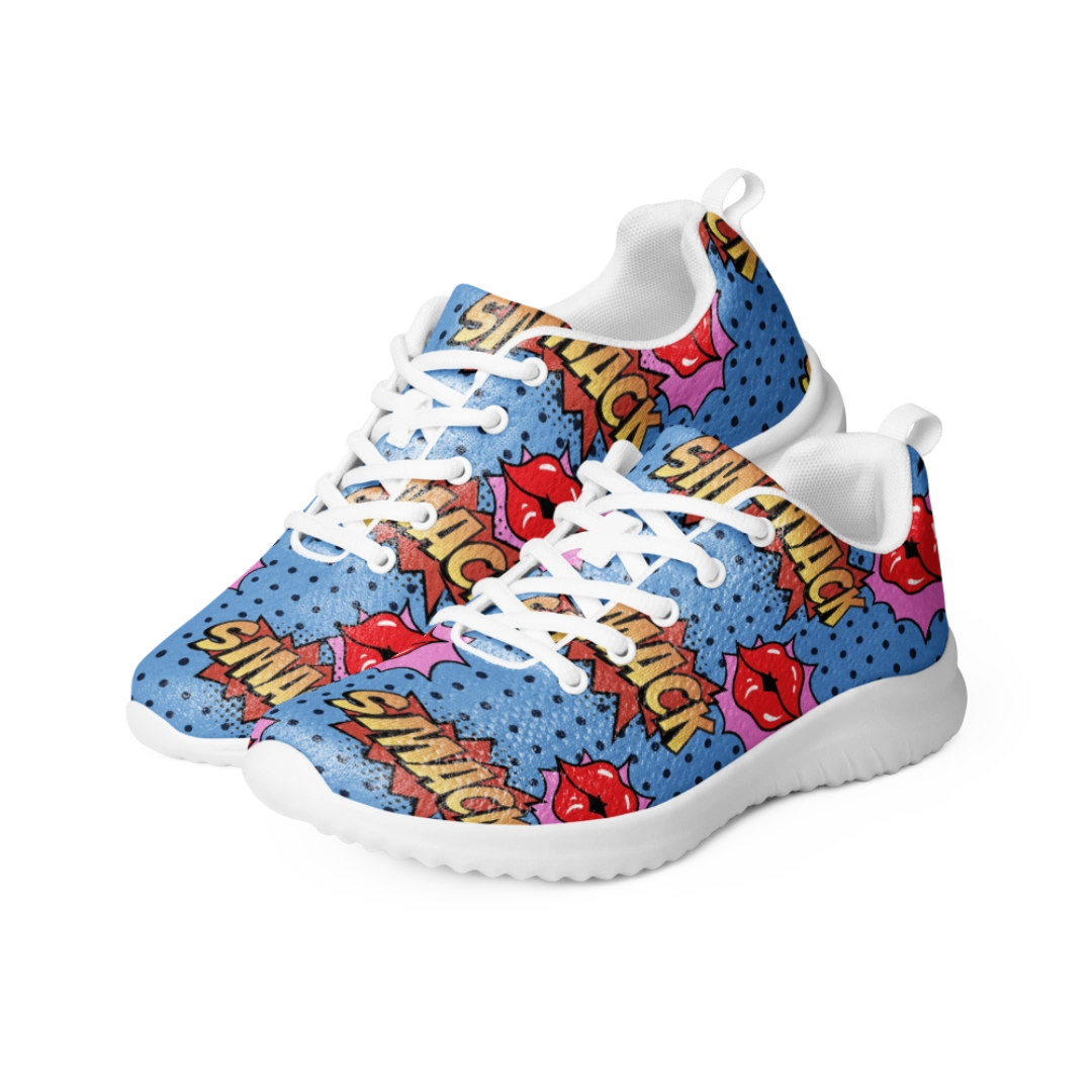 Kisses & Comic Smacks Women’s Athletic Shoes