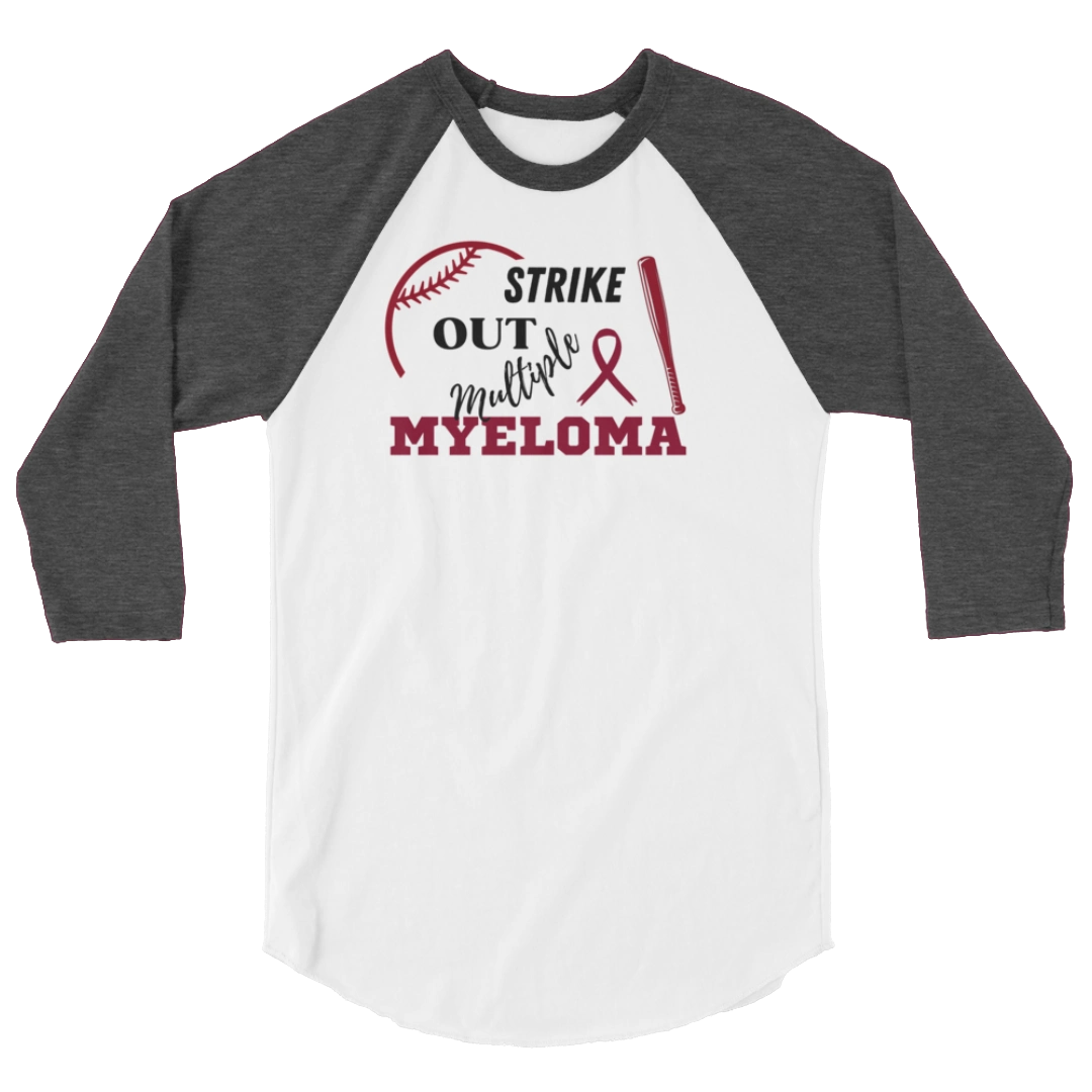 Strike Out Myeloma Unisex Raglan Tee