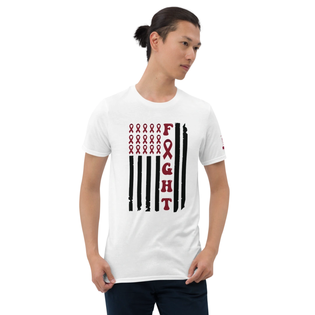 Fight Cancer Flag Unisex T-Shirt