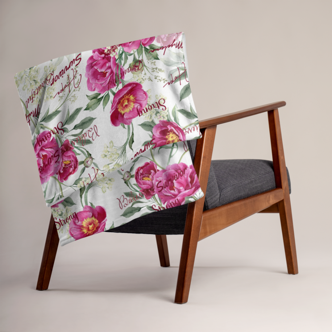 Hope In Bloom Throw Blanket