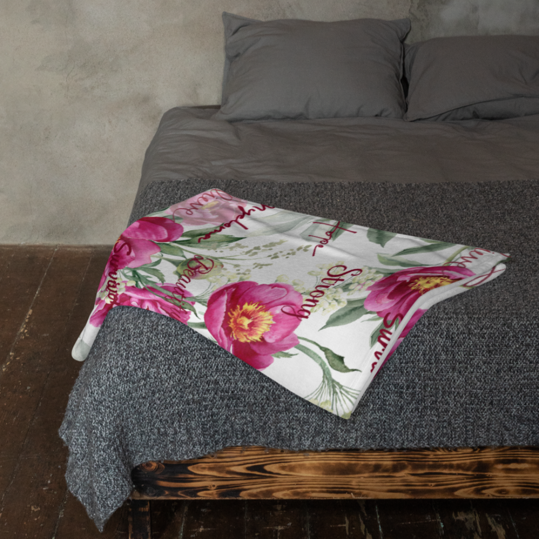 Hope In Bloom Throw Blanket