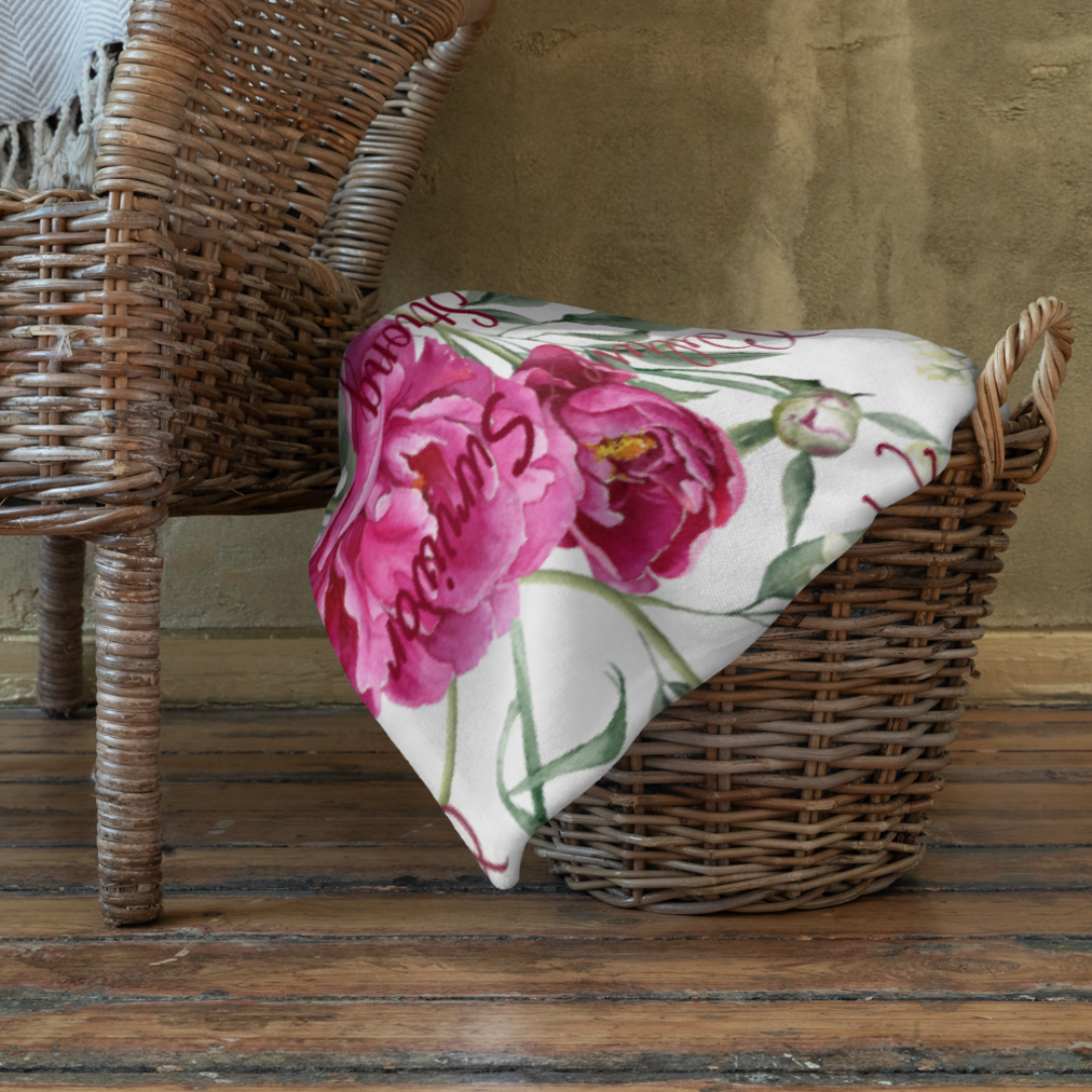 Hope In Bloom Throw Blanket