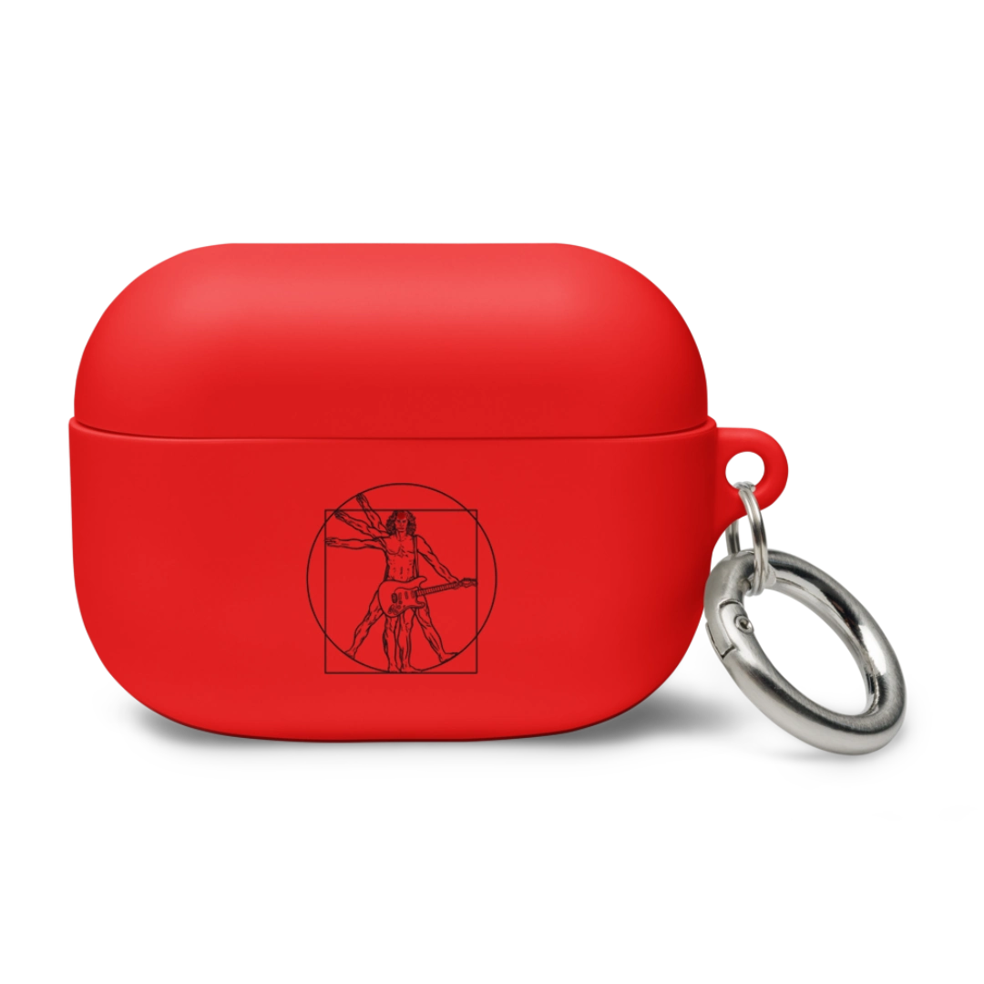 Vitruvian Guitar Man Rubber Case for AirPods®