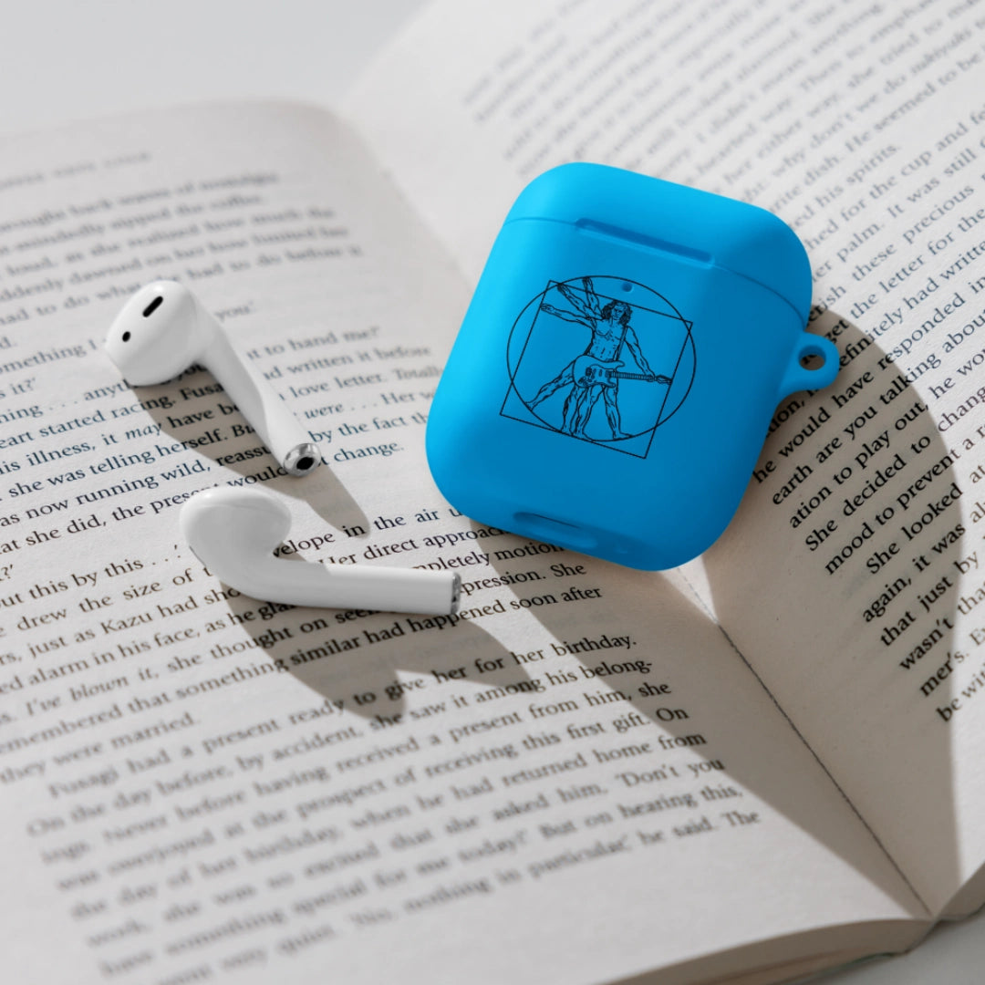 Vitruvian Guitar Man Rubber Case for AirPods®