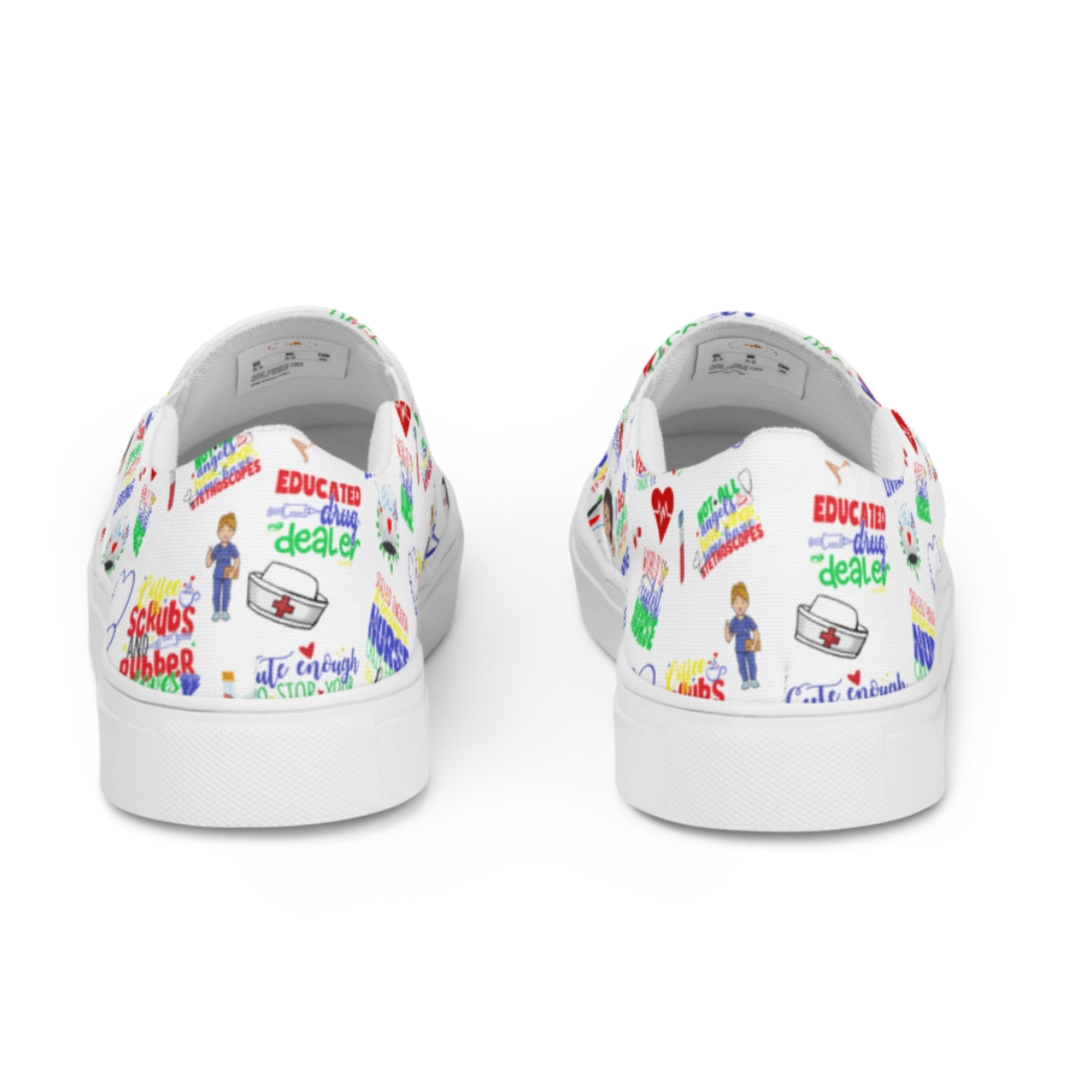 On The Go Nurse Women’s Slip-On Canvas Shoes
