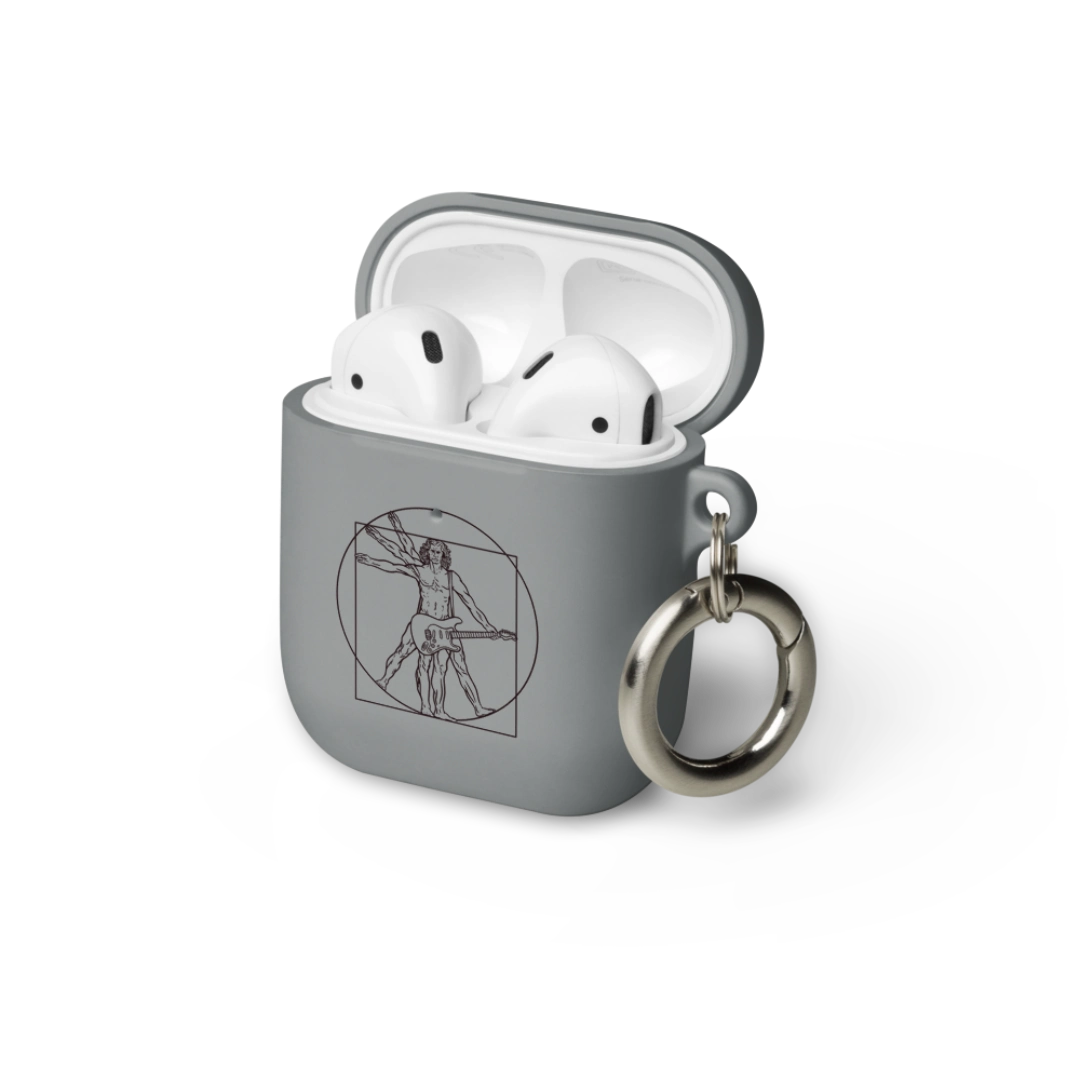 Vitruvian Guitar Man Rubber Case for AirPods®