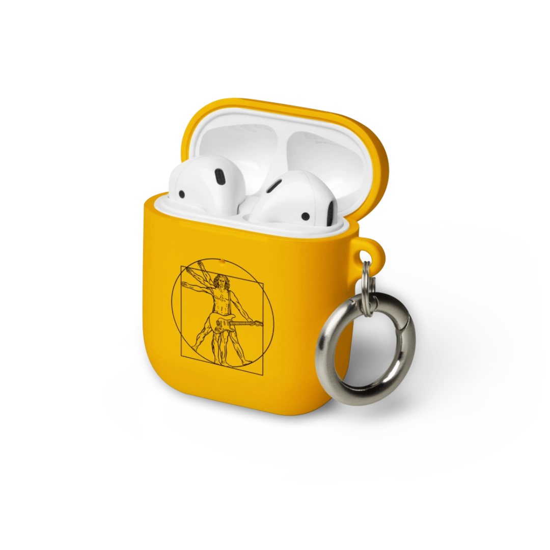 Vitruvian Guitar Man Rubber Case for AirPods®