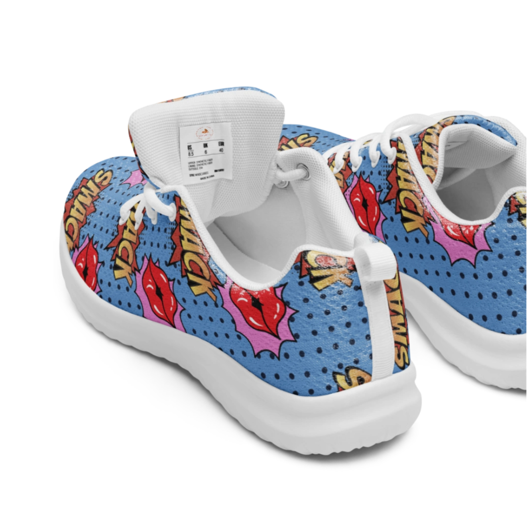 Kisses & Comic Smacks Women’s Athletic Shoes