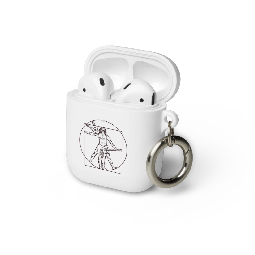Vitruvian Guitar Man Rubber Case for AirPods®