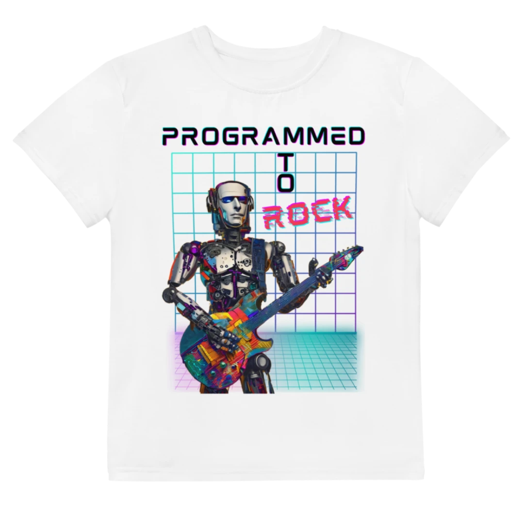 AI Guitarist Youth Crew Neck Tee