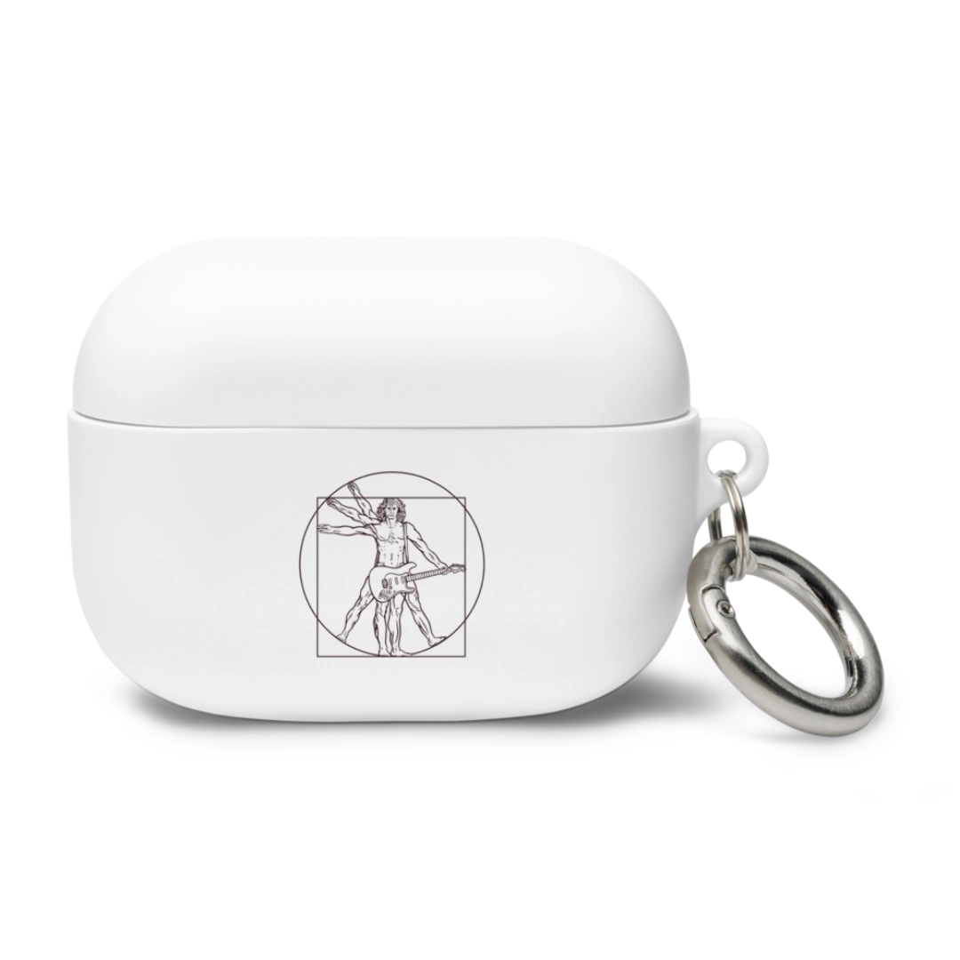 Vitruvian Guitar Man Rubber Case for AirPods®