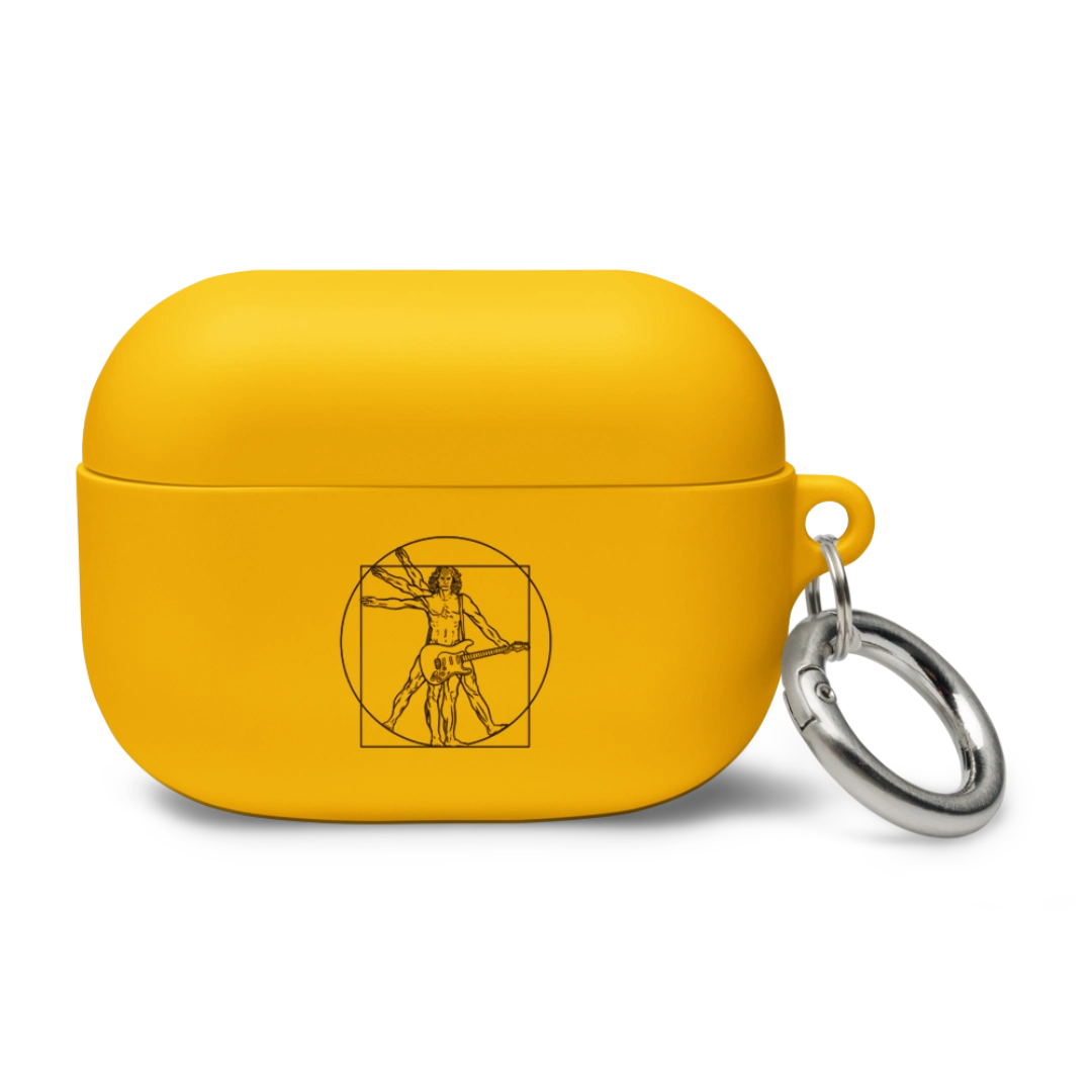 Vitruvian Guitar Man Rubber Case for AirPods®
