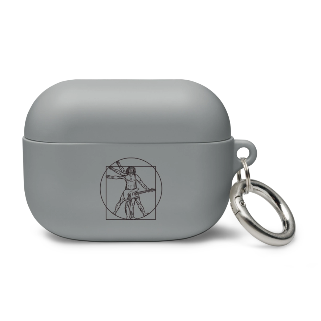 Vitruvian Guitar Man Rubber Case for AirPods®