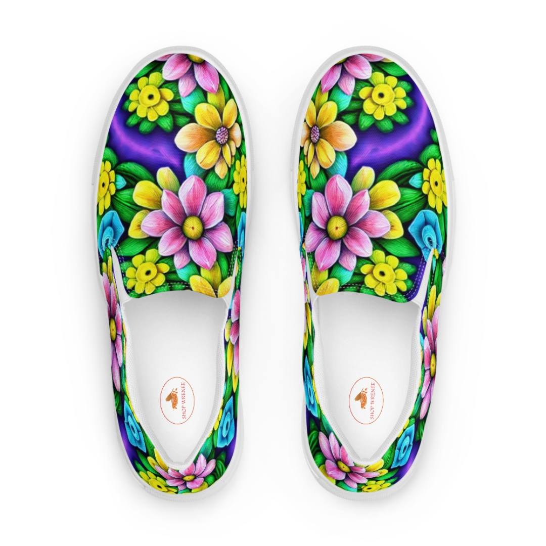 Happy Vibe Women’s Slip-On Canvas Shoes