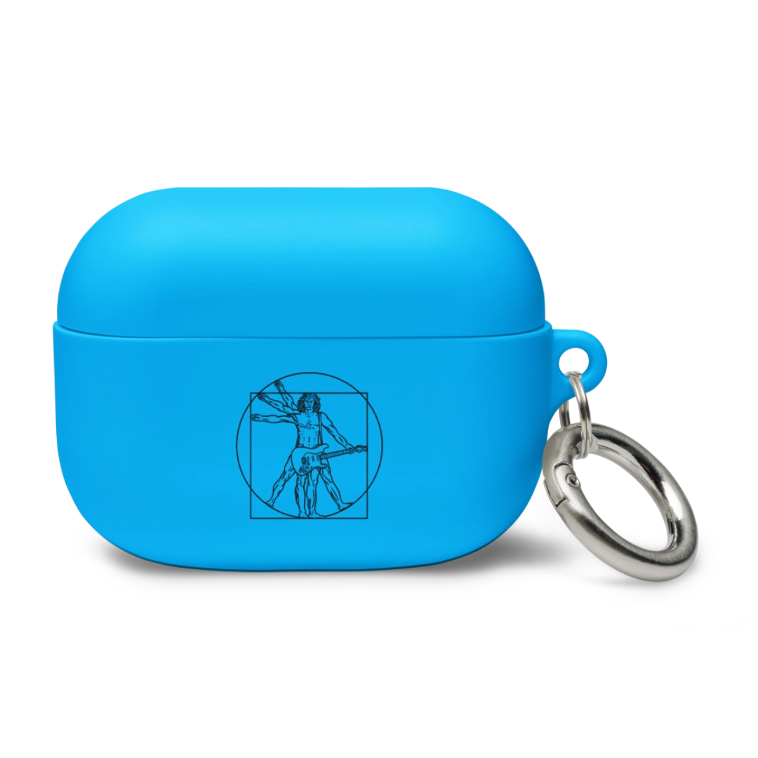 Vitruvian Guitar Man Rubber Case for AirPods®