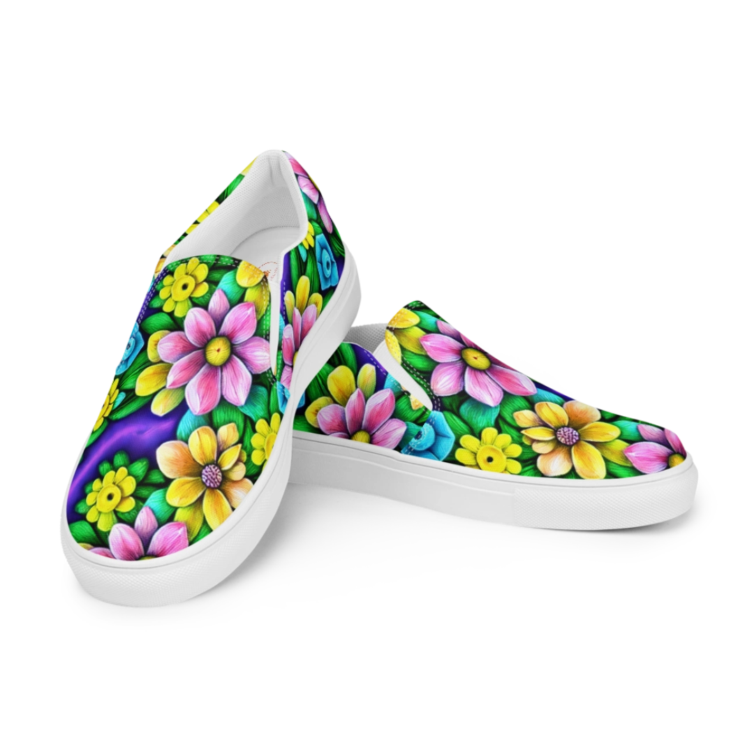 Happy Vibe Women’s Slip-On Canvas Shoes