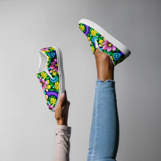 Happy Vibe Women’s Slip-On Canvas Shoes