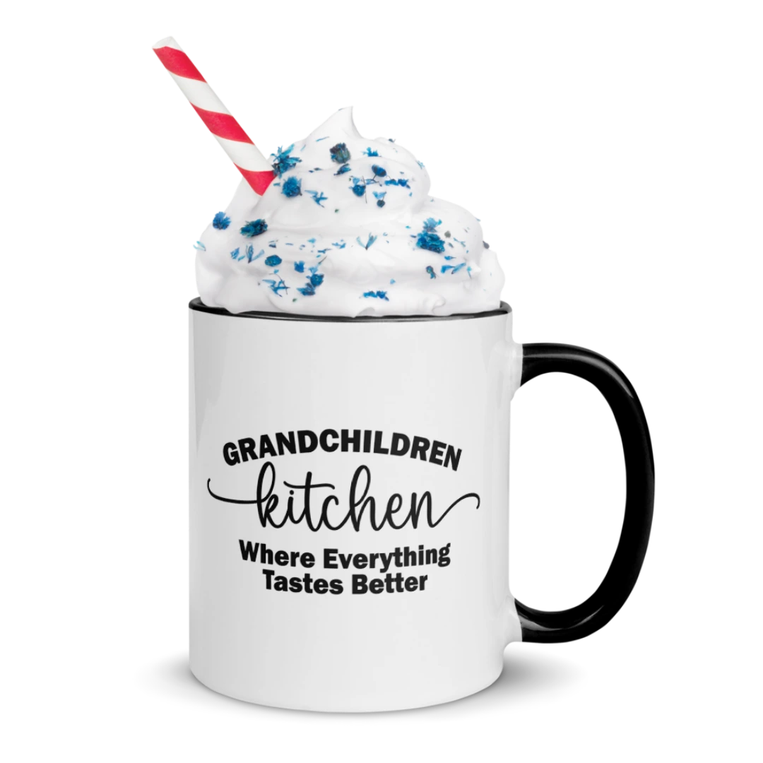 Cooking With Grandchildren Mug with Color Inside