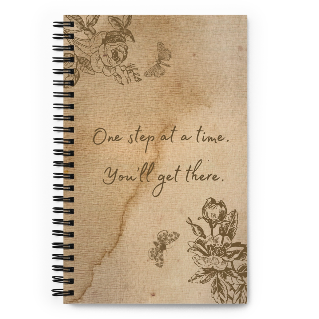 One Step At A Time Spiral Notebook