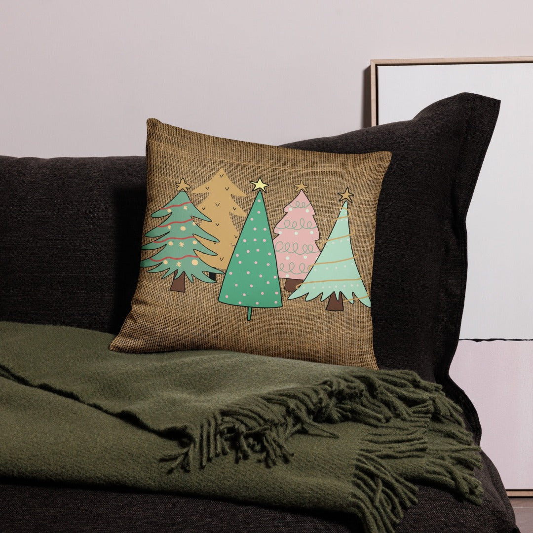 Tree Patches Accent Pillow