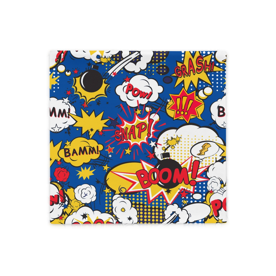 Super Hero Blue Premium Pillow