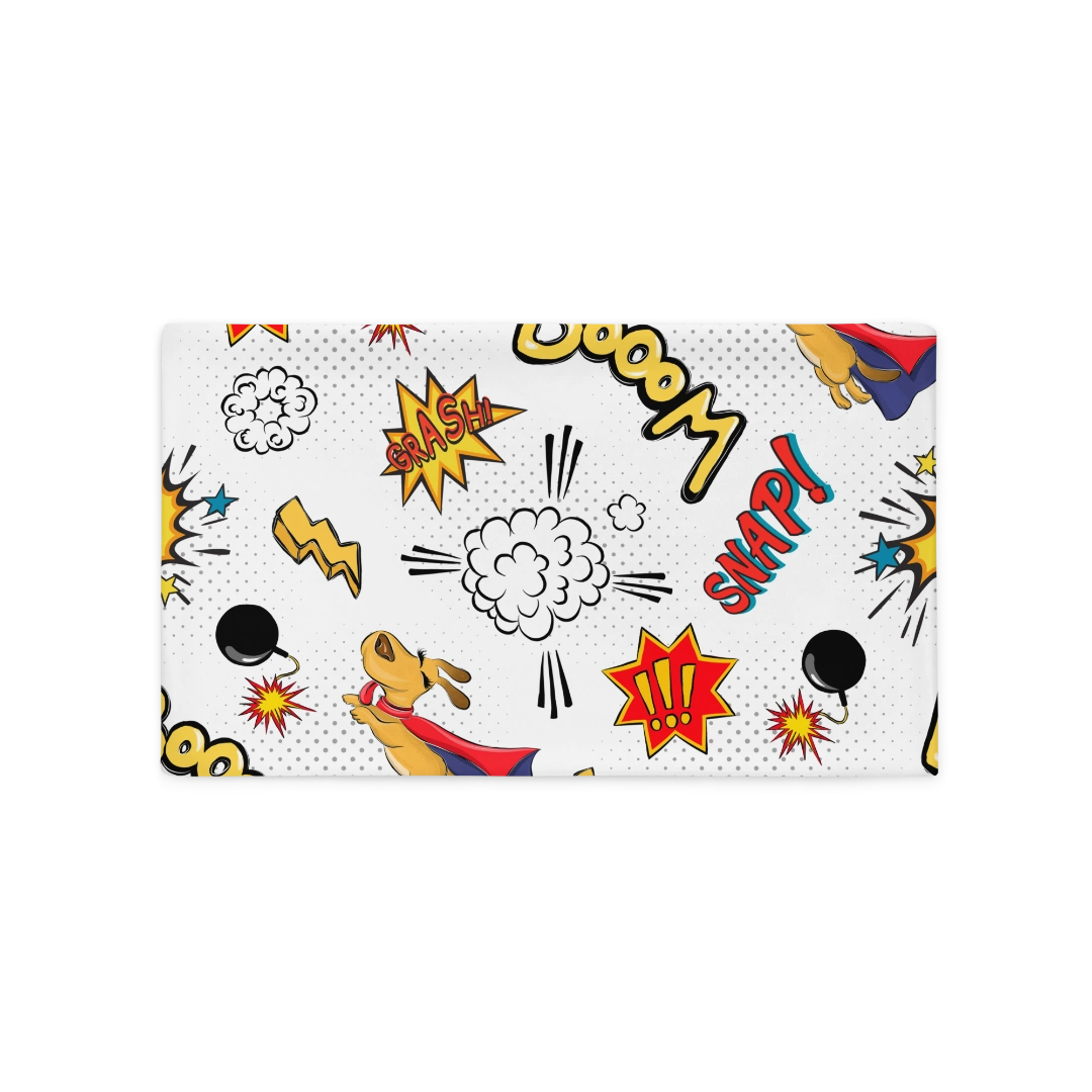 Super Hero White Basic Pillow