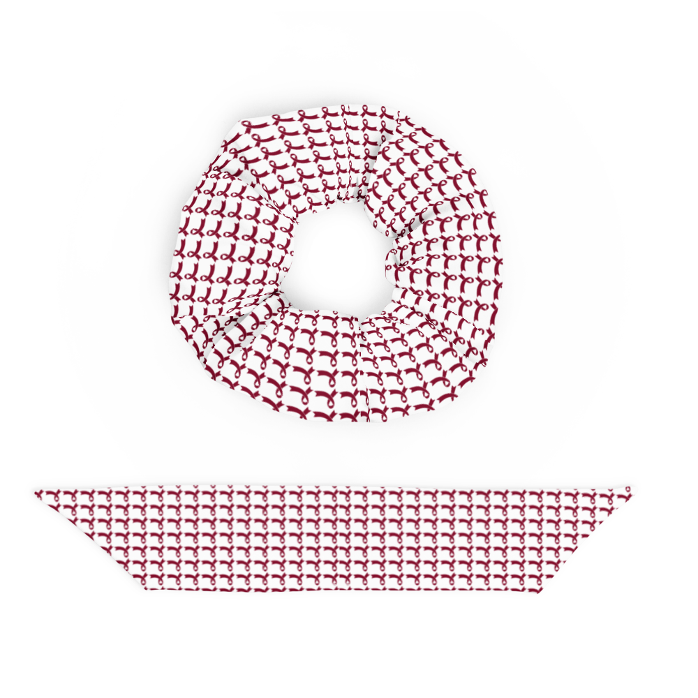 Myeloma Cancer Ribbon Recycled Scrunchie