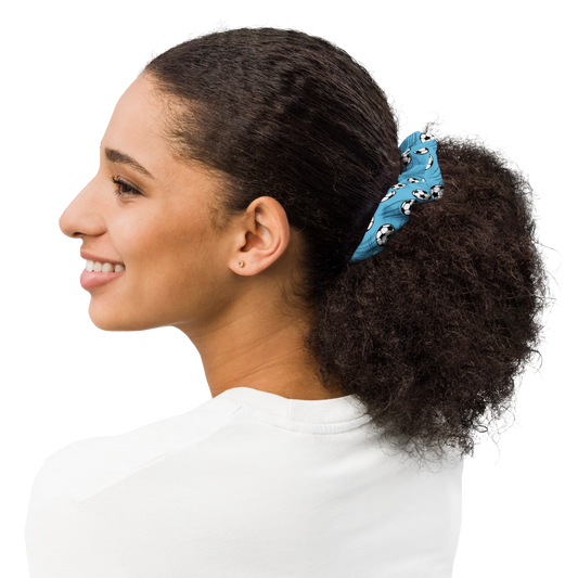 Soccer Recycled Scrunchie