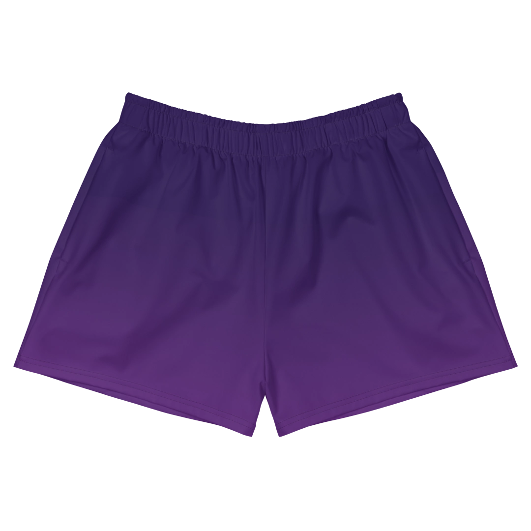 Purple Gradient Recycled Athletic Shorts