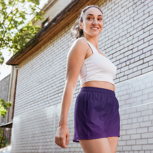 Purple Gradient Recycled Athletic Shorts
