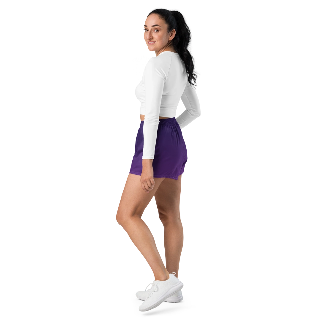 Purple Gradient Recycled Athletic Shorts