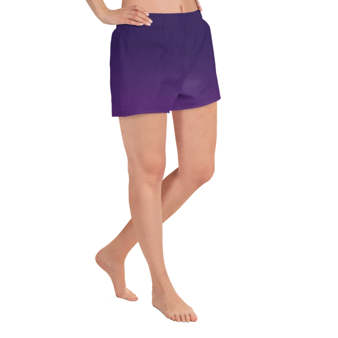 Purple Gradient Recycled Athletic Shorts