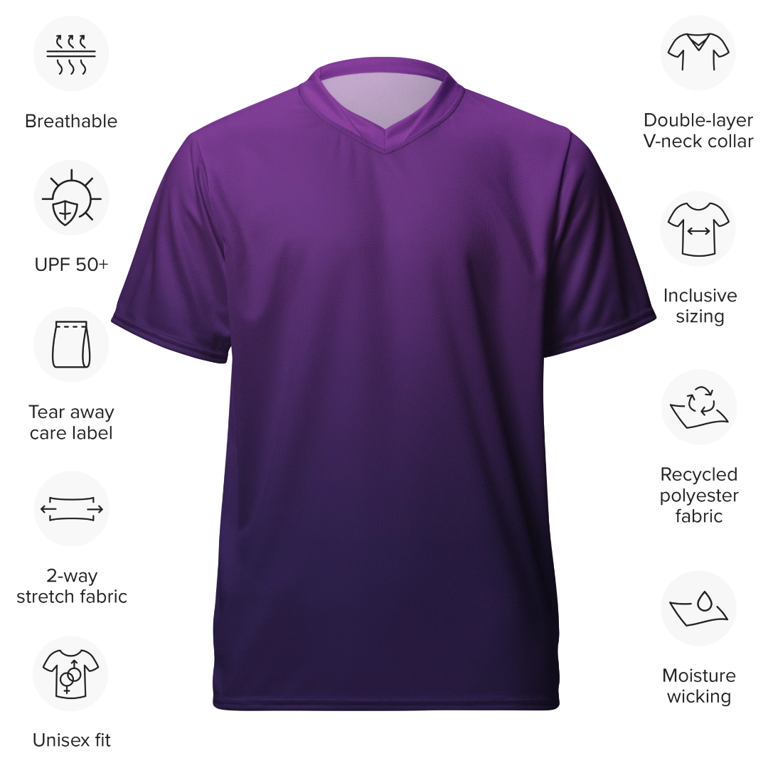Purple Gradient Recycled Unisex Jersey