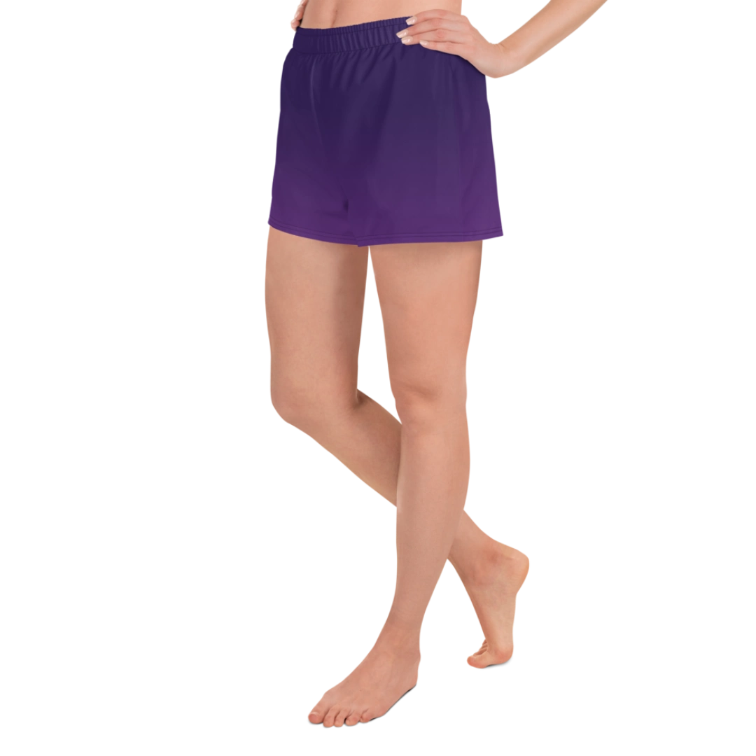 Purple Gradient Recycled Athletic Shorts