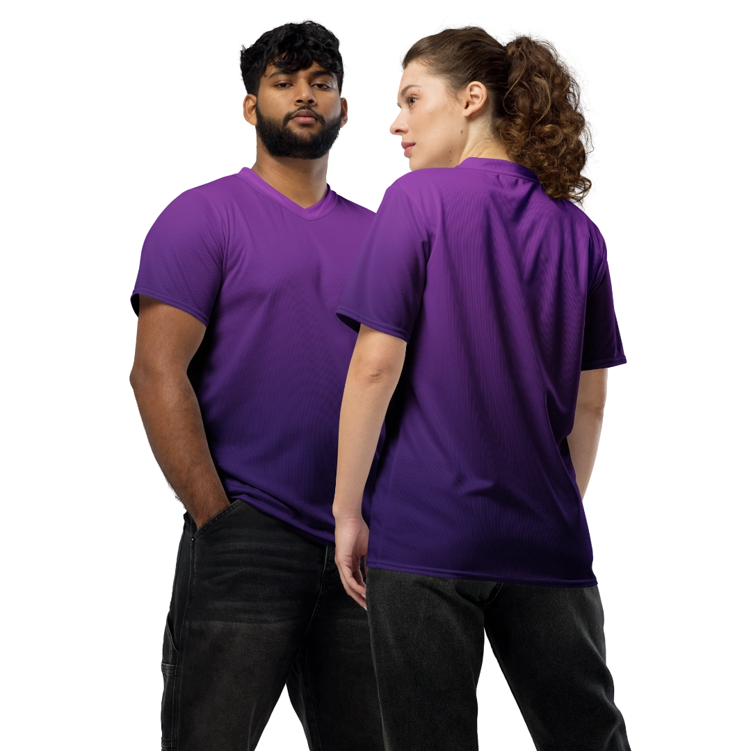 Purple Gradient Recycled Unisex Jersey