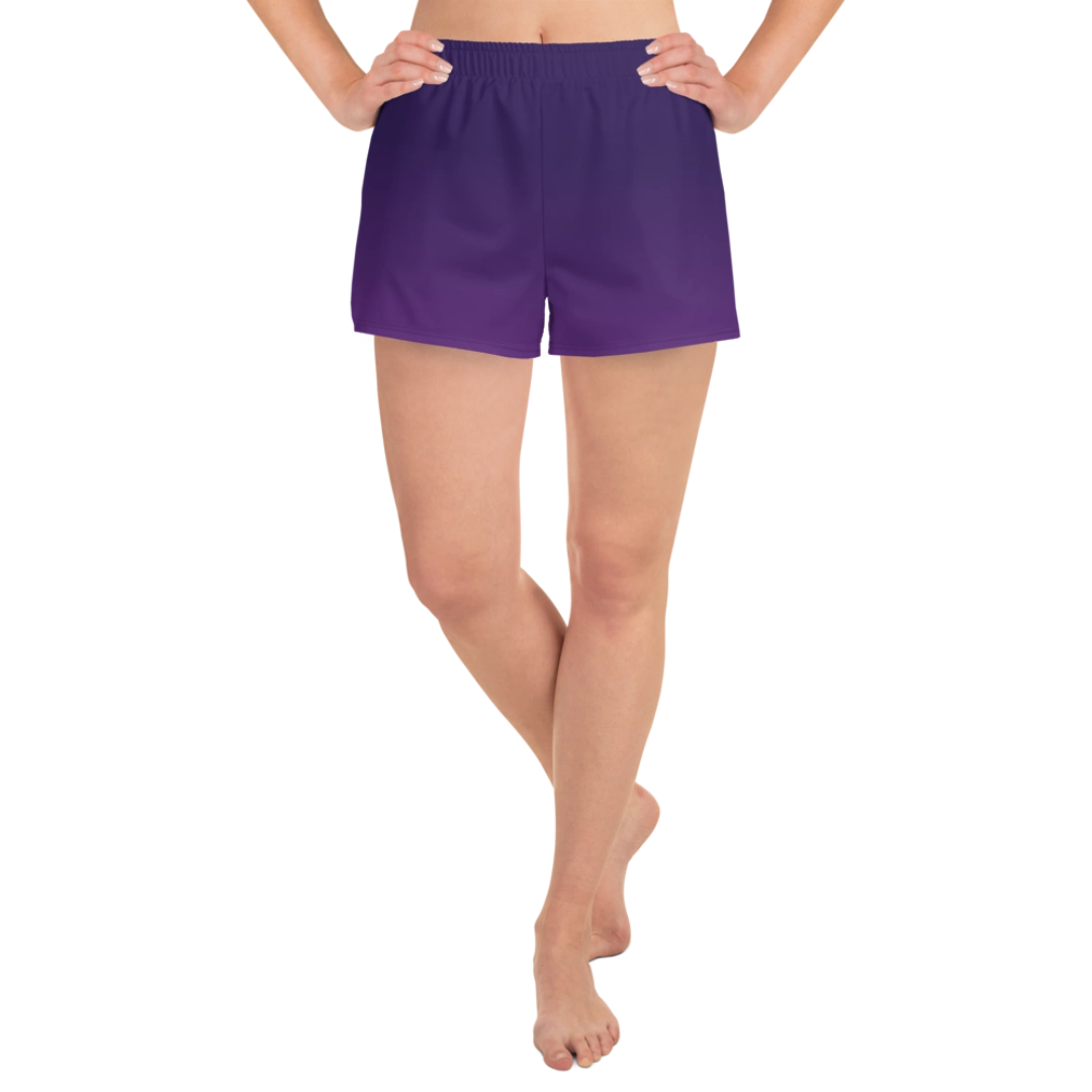 Purple Gradient Recycled Athletic Shorts