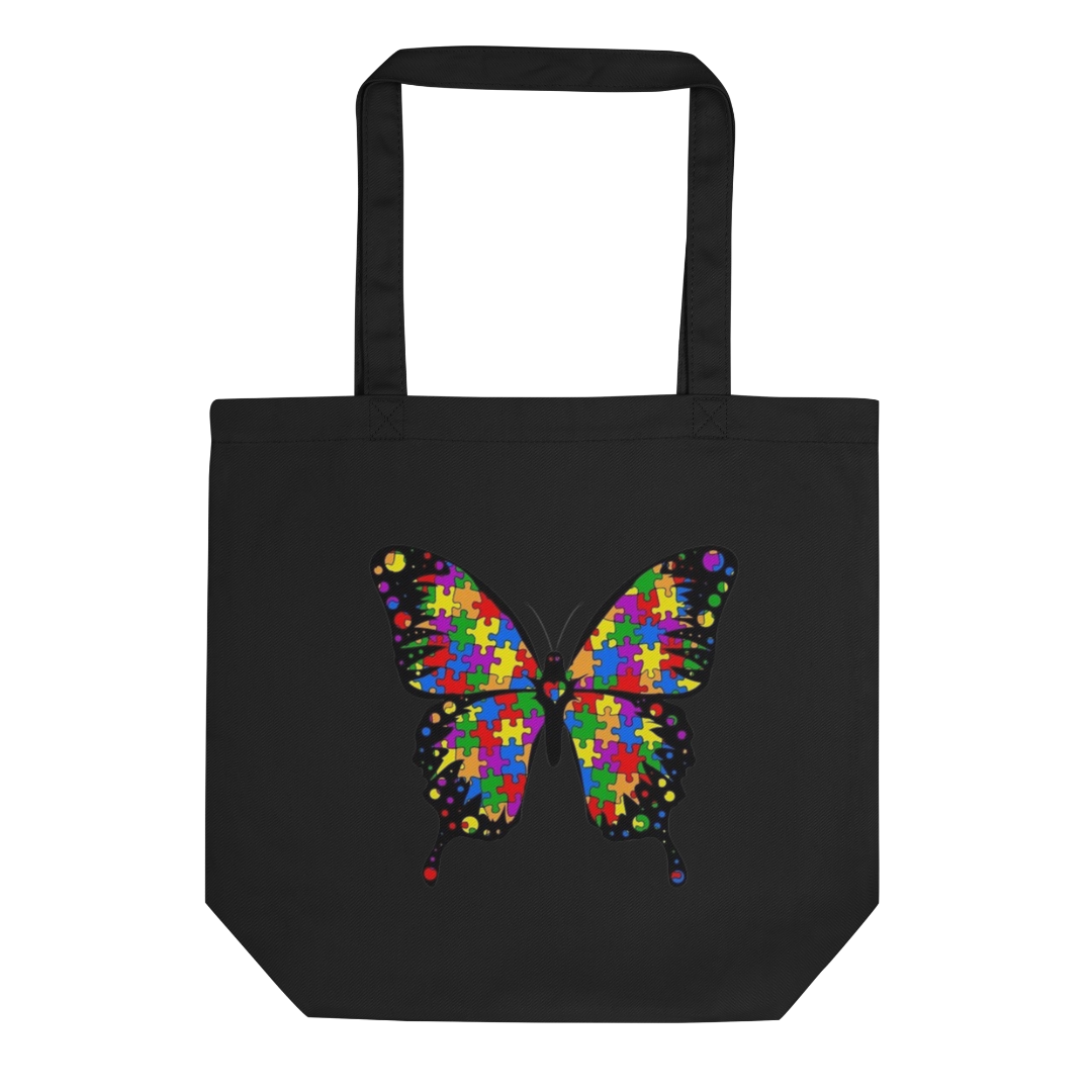 Autism Butterfly Eco Tote Bag