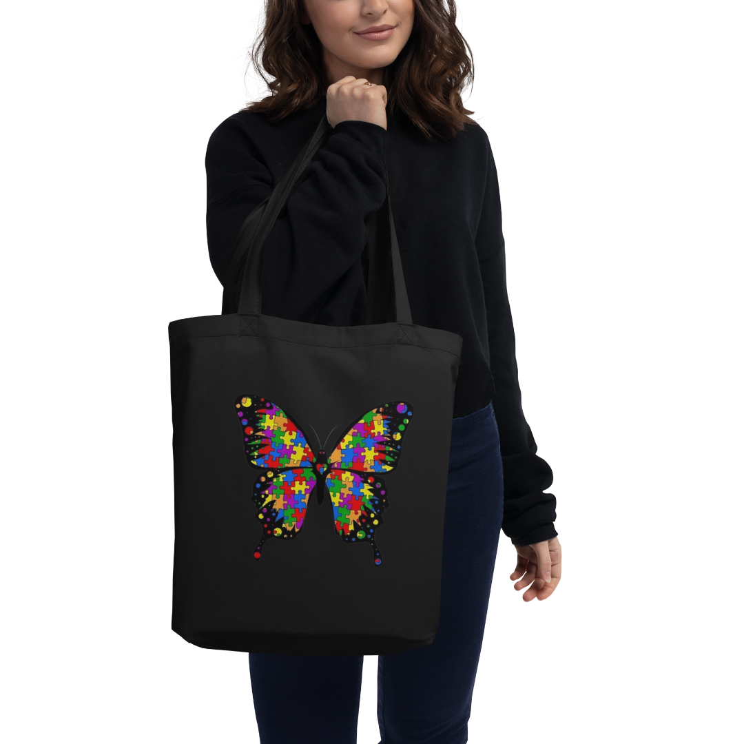 Autism Butterfly Eco Tote Bag