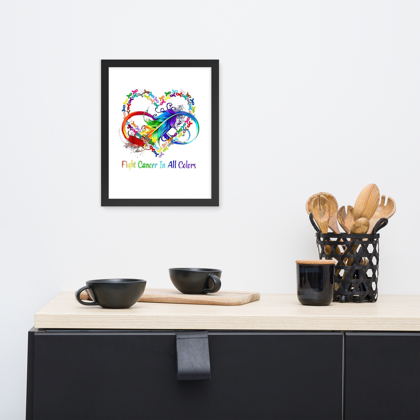 Framed poster