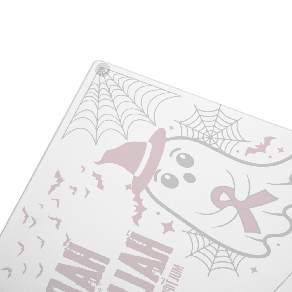 Happy Halloween MM Glass cutting board