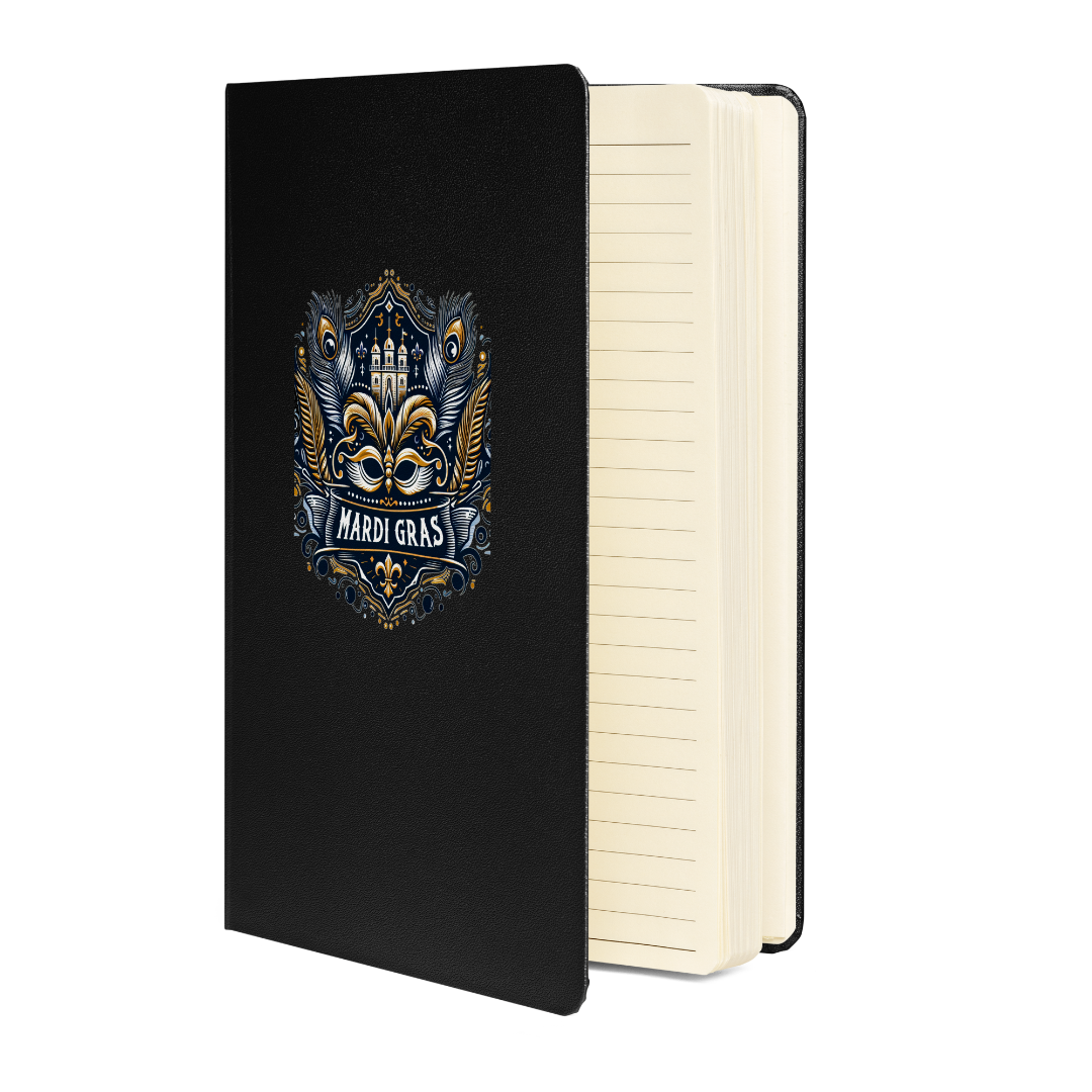 Mardi Gras Hardcover Bound Notebook