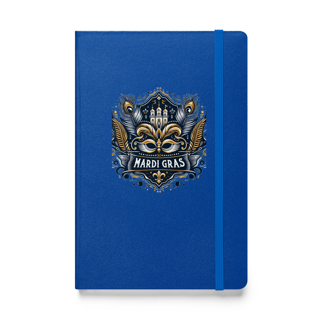 Mardi Gras Hardcover Bound Notebook