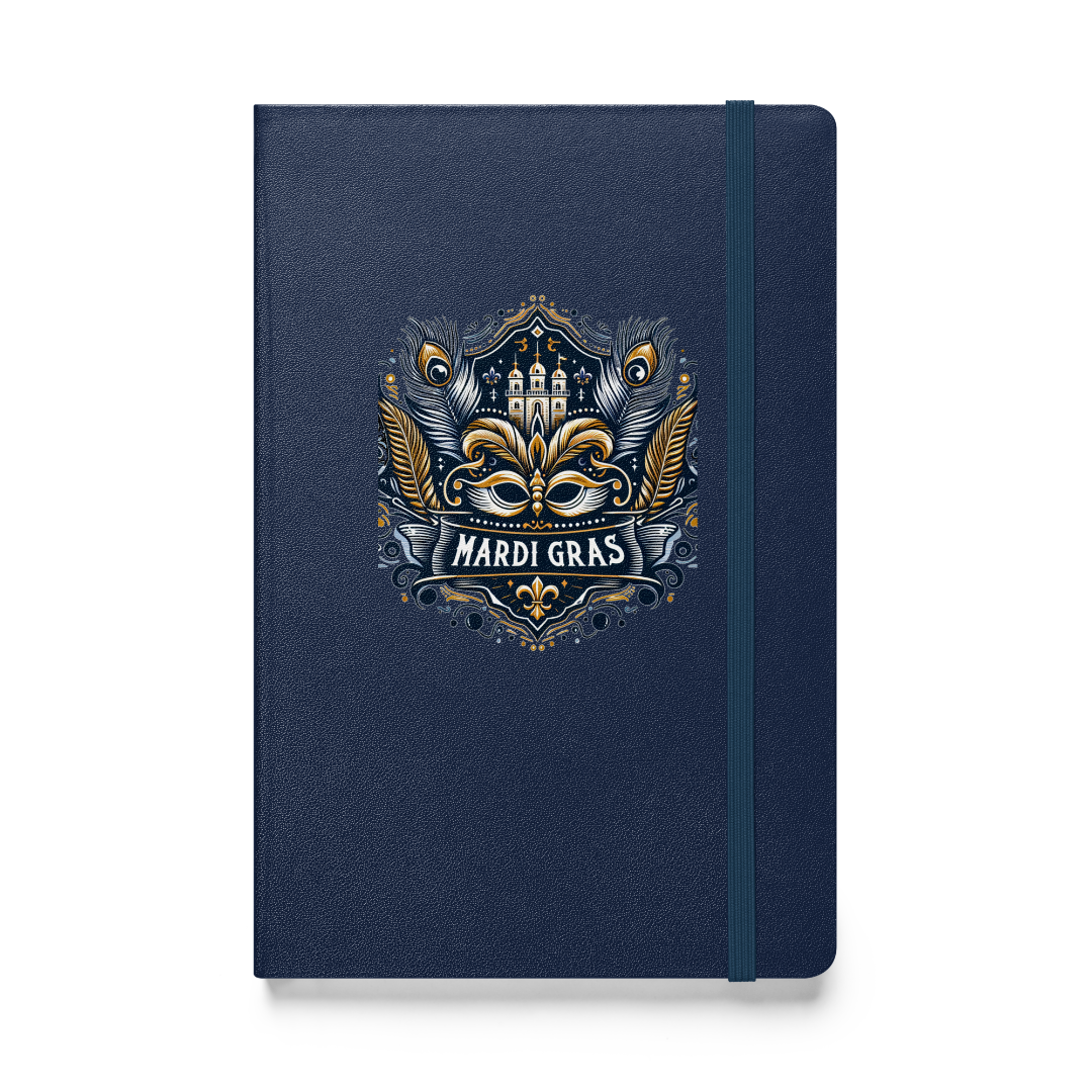 Mardi Gras Hardcover Bound Notebook