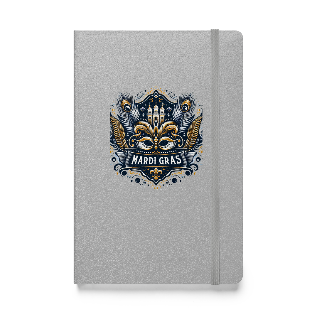 Mardi Gras Hardcover Bound Notebook