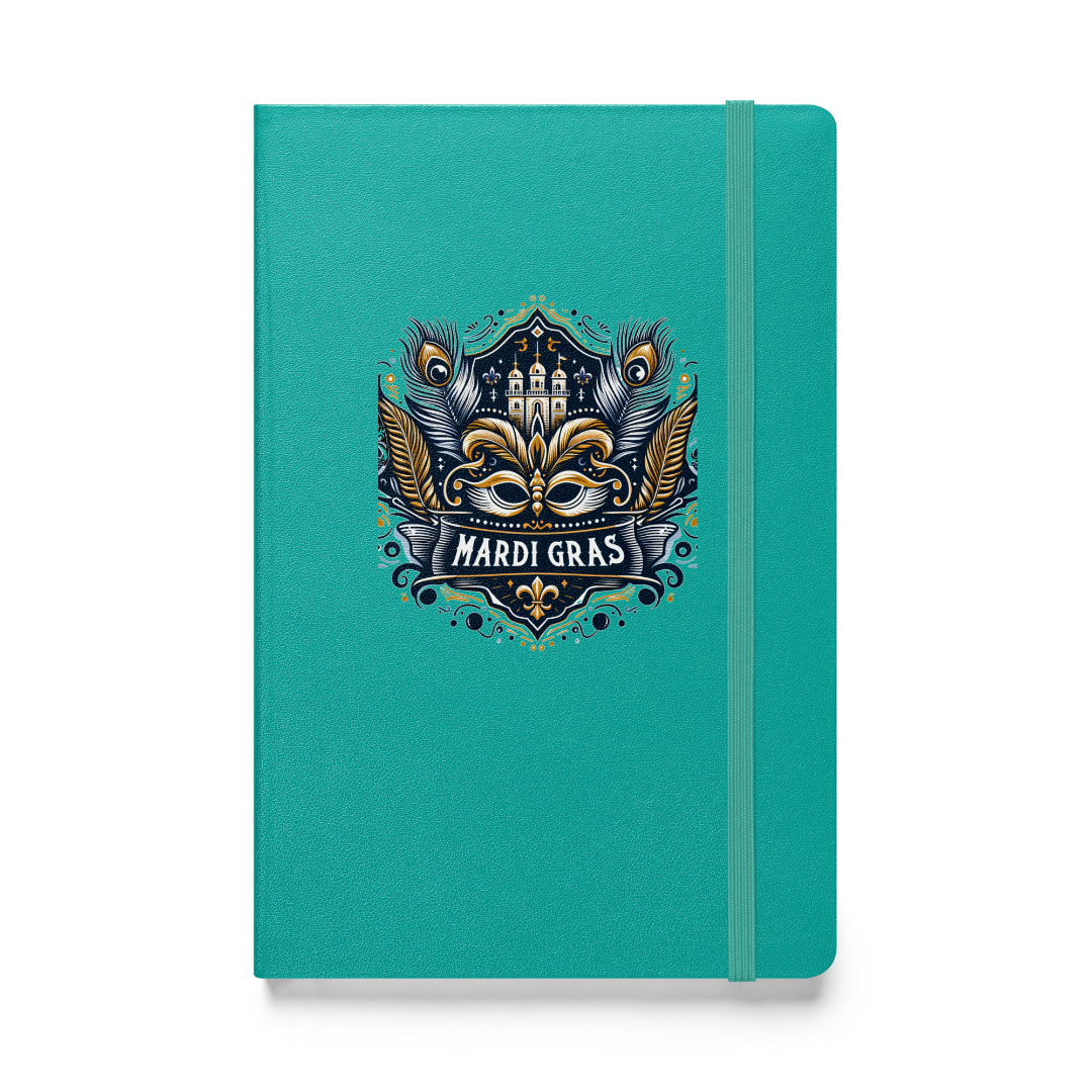Mardi Gras Hardcover Bound Notebook
