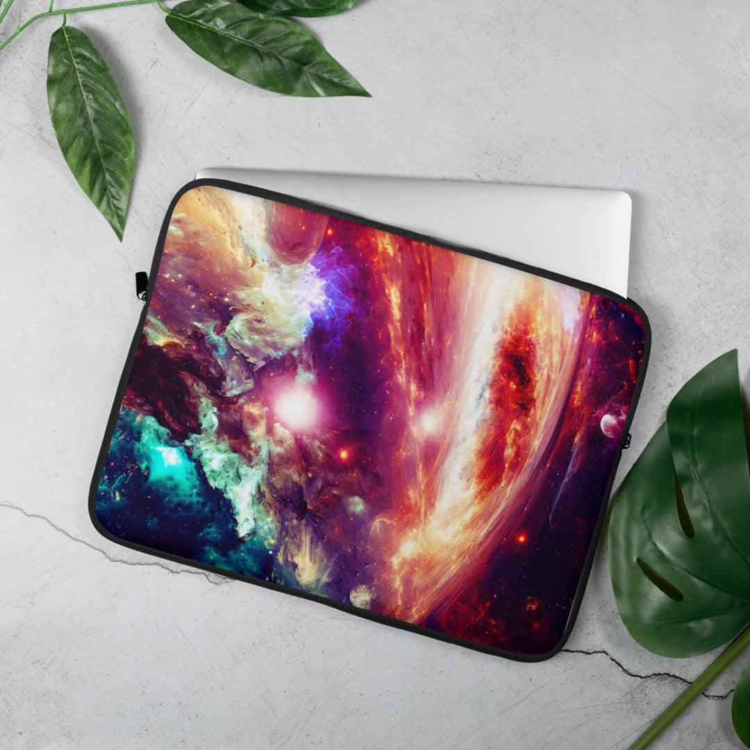 Neon Nebula Laptop Sleeve